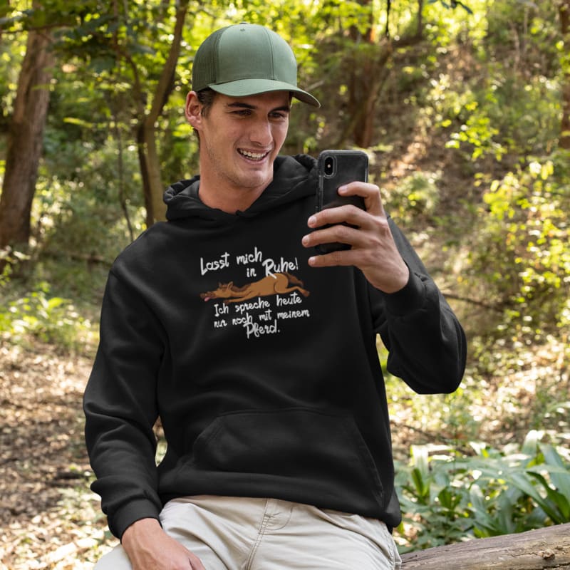 Lasst mich! Ich spreche heute nur noch mit meinem Pferd - Herrenhoodie