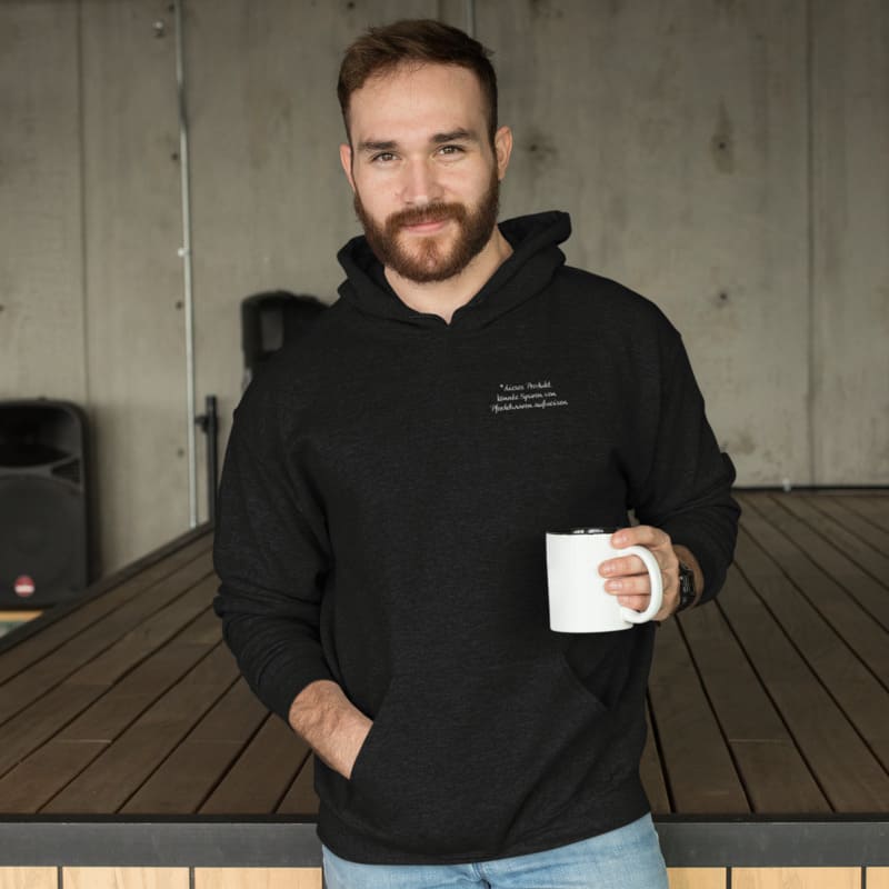 Spuren von Pferdehaaren - Herrenhoodie