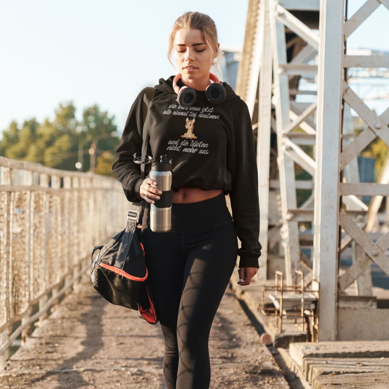 Wie wärs wenn jetzt alle einatmen, und die Idioten nicht mehr aus - Damenhoodie