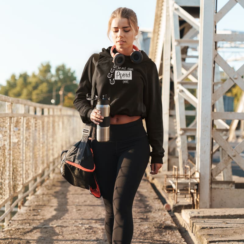 Die, die mit dem Pferd geht - Damenhoodie