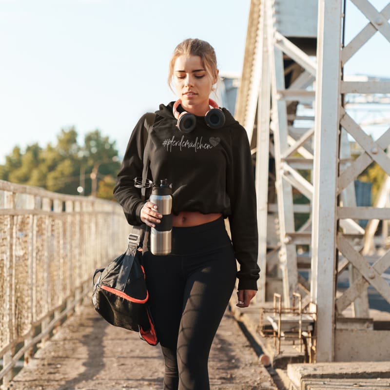 #pferdemädchen - Damenhoodie