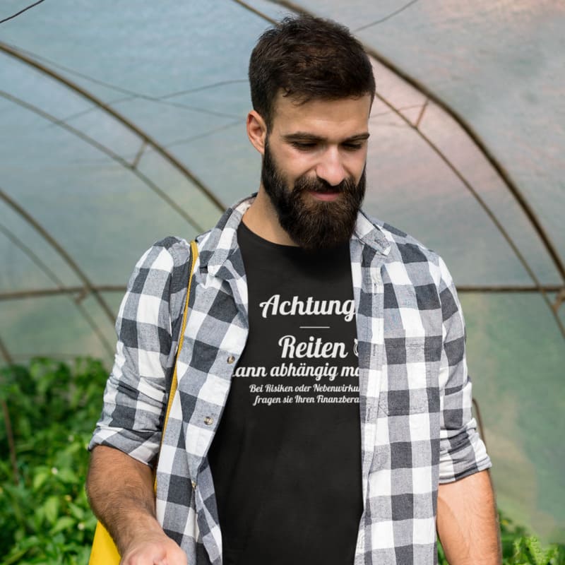 Achtung - Reiten kann abhängig machen! - Herrenshirt