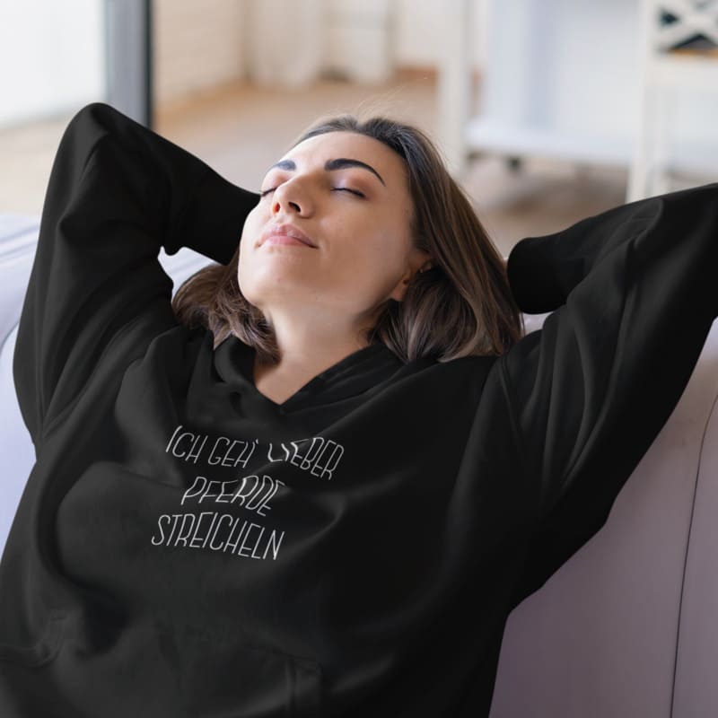 Ich geh' lieber Pferde streicheln - Damenhoodie