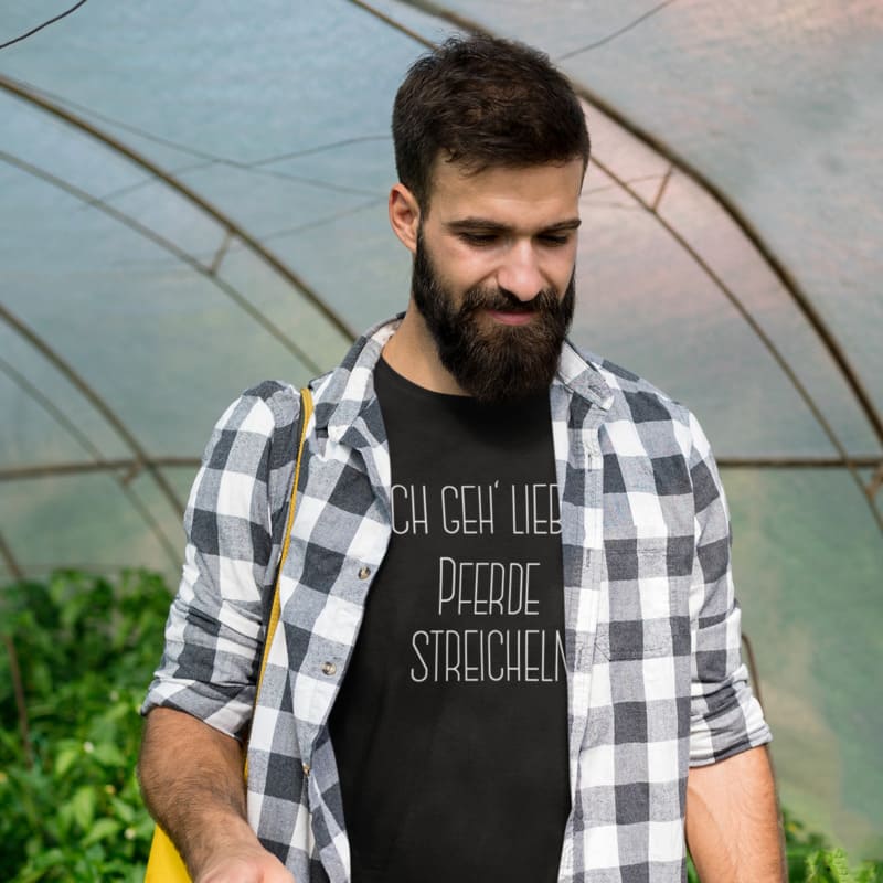 Ich geh' lieber Pferde streicheln - Herrenshirt