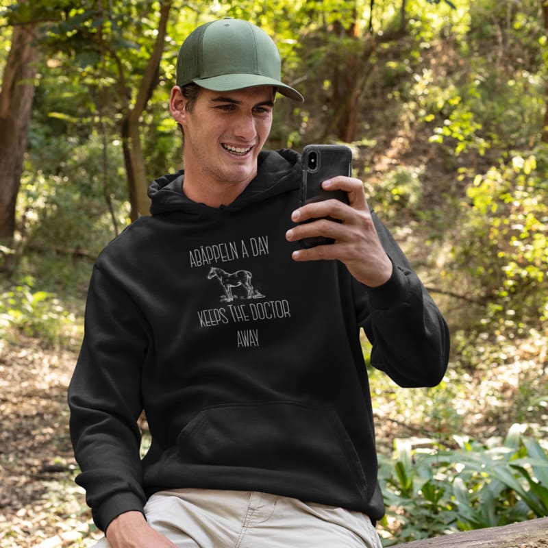 Apäppeln a day keeps the doctor away - Herrenhoodie