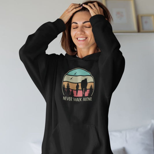 Never walk alone - Damenhoodie
