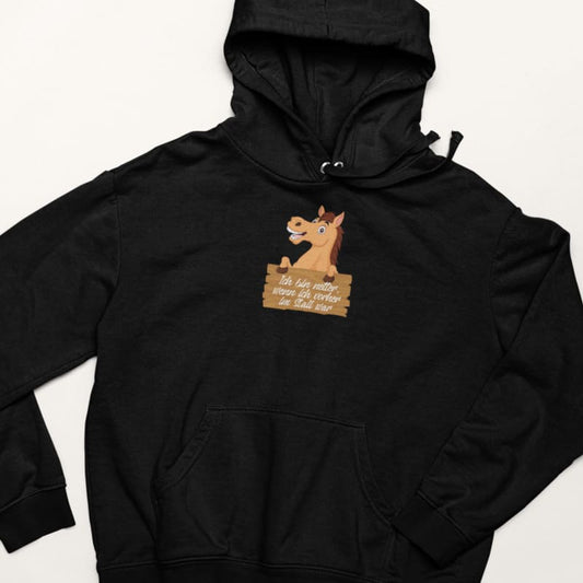 Ich bin netter, wenn ich vorher im Stall war - Damenhoodie