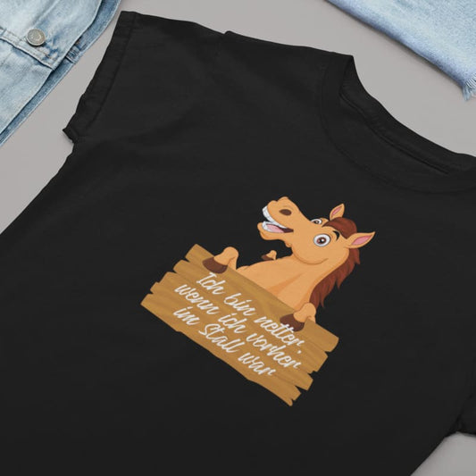 Ich bin netter, wenn ich vorher im Stall war - Herrenshirt