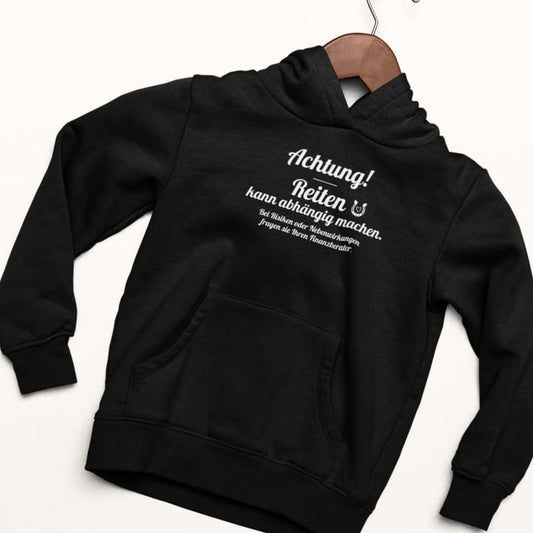 Achtung - Reiten kann abhängig machen! - Herrenhoodie