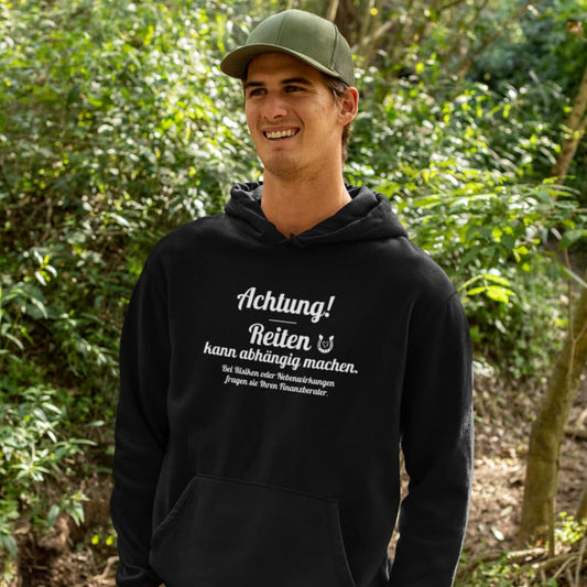Achtung - Reiten kann abhängig machen! - Herrenhoodie