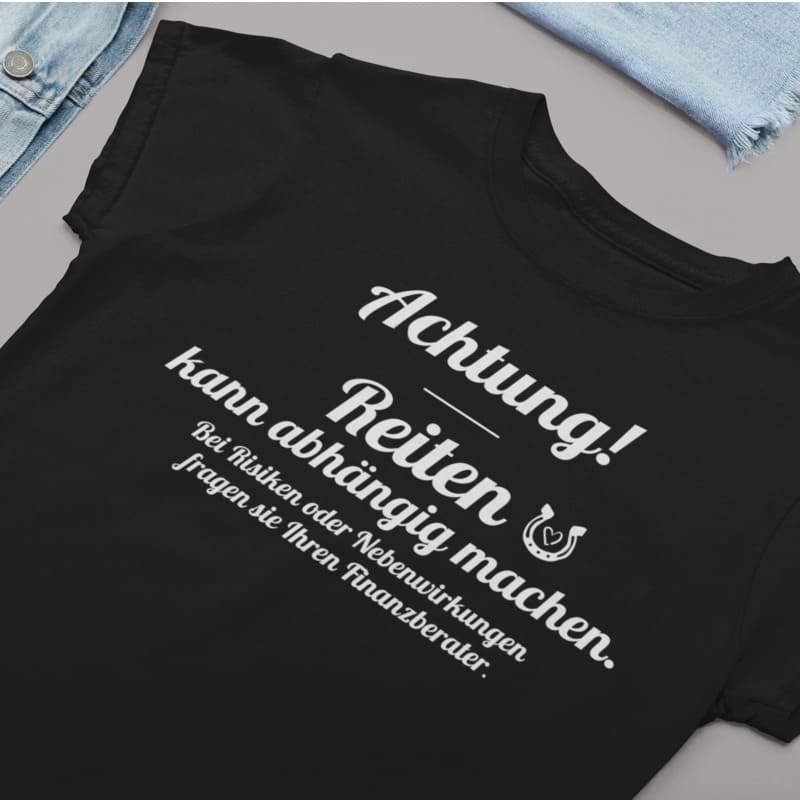 Achtung - Reiten kann abhängig machen! - Herrenshirt
