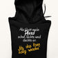 Als Gott mein Pferd schuf, lachte und dachte er: Lustig - Herrenhoodie