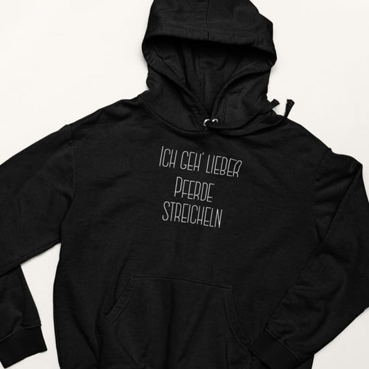 Ich geh' lieber Pferde streicheln - Damenhoodie