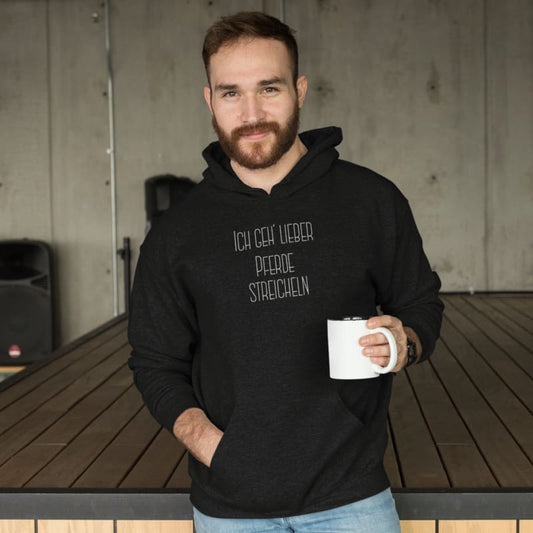 Ich geh' lieber Pferde streicheln - Herrenhoodie