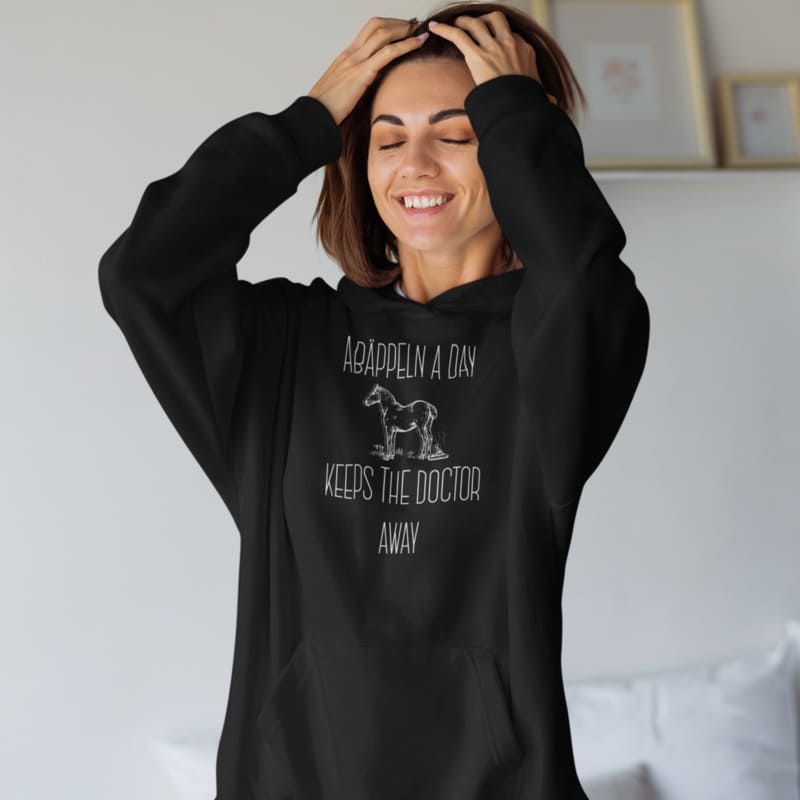 Apäppeln a day keeps the doctor away - Damenhoodie